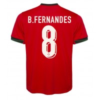 Camisa de Futebol Portugal Bruno Fernandes #8 Equipamento Principal Europeu 2024 Manga Curta